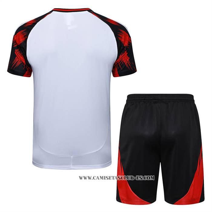Chandal del Flamengo 25-26 Manga Corta Blanco - Pantalon Corto